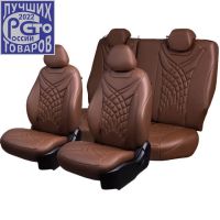 Чехлы Премиум Экокожа Байрон Президент|Жук на Hyundai Accent 1999-2011 г.в.