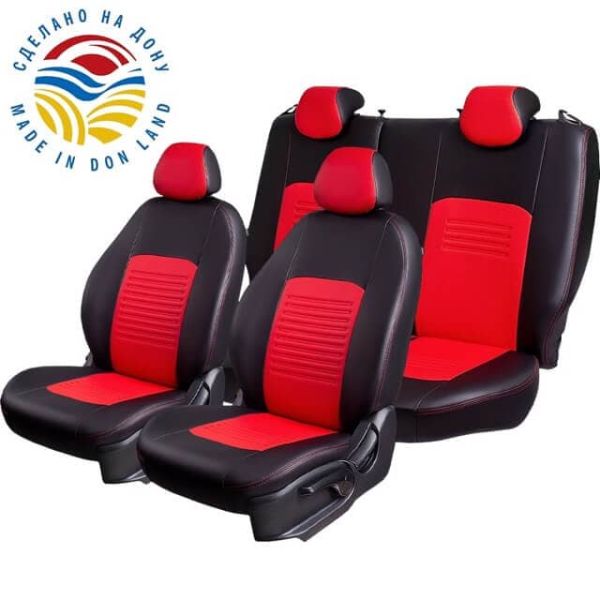 Чехлы Экокожа Турин Классик на Hyundai Matrix (2001-2010)